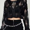 Short Sweater - Dark Academia Fashion for Women - Image 2